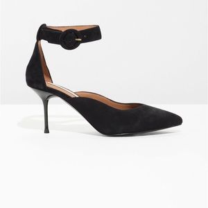 & Other Stories Curved Ankle Strap Pumps Size EU 36